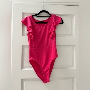 Hot pink bodysuit